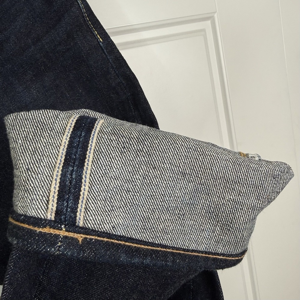 Studio D'Artisan SD-108 Relaxed Tapered Men's 32 (Fits 32.5/29.5) 15oz Denim - Picture 7 of 11